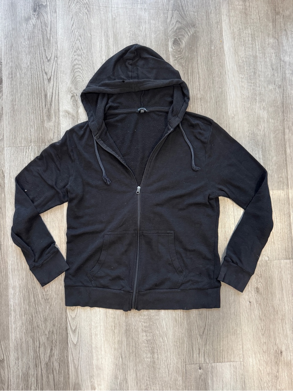George Zip-Up Hoodie Black Size Medium